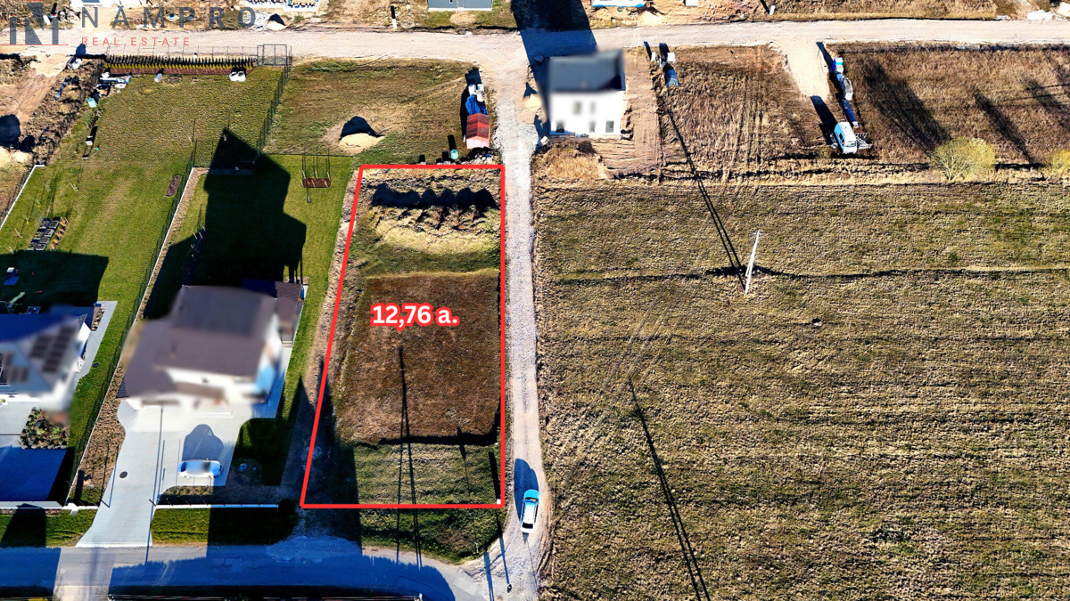 Parduodamas sklypas su namo projektu Ažulaukės g. 25E, Ažulaukės k., 12.76 a ploto