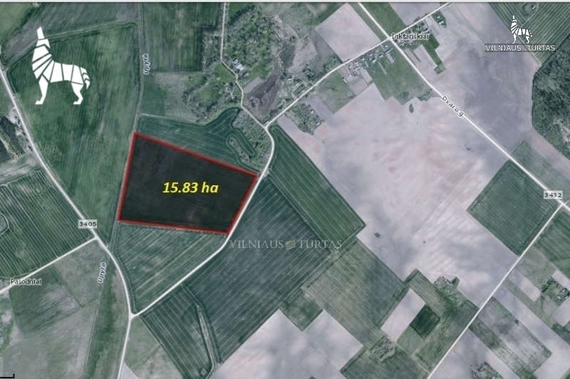 Parduodamas dirbamos žemės sklypas Diktariškių k., Radviliškio raj. 15,83 ha ploto - <strong>95 000 €